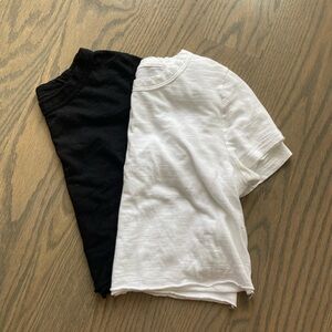 Two cotton Banana Republic crop tops